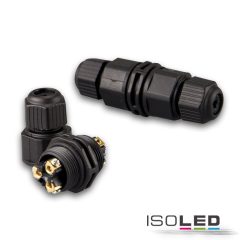   IP67-es kábelösszeköto, szorítóelemek  + csavarkapcsok, 2x3 pólusú