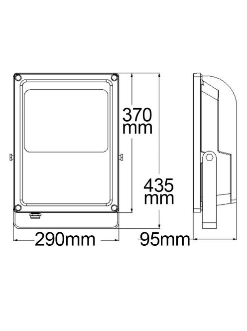 Prismatic LED fényveto, 100 W, semleges fehér, IP66