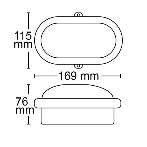 LED pince lámpa, 10 W, IP44, fehér, semleges fehér