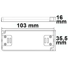 LED trafó 24V/DC, 0-15W, ultra lapos, SELV