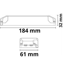 LED trafó 12V/DC, 0-100W, SELV