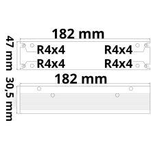LED trafó 24 V/DC, 0-60 W, Slim rács