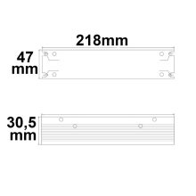 LED trafó 24 V/DC, 0-100 W, Slim rács