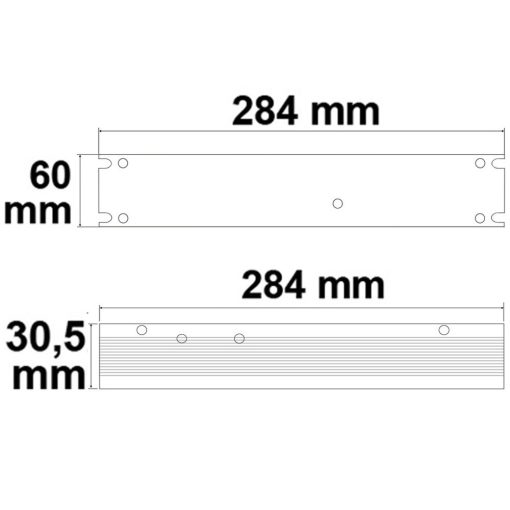 LED trafó 24 V/DC, 0-300 W, Slim rács