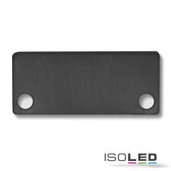   EC43 végfedél SURF/DIVE24 FLAT profilhoz COVER10-zel, alumínium, fekete RAL 9005, 2  db, csavarral