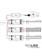 DALI DT6 dimmer, 4 külön csatorna, 12-36 V 4x6 A, 48V 4x4 A