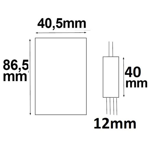LED szalag Mini RGB rádiós vezérlo, 3 csatorna, 12-24 V DC 3x2 A