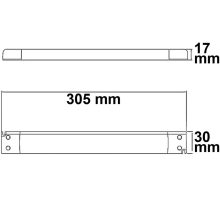 LED trafó 12V/DC, 0-60W, slim, SELV