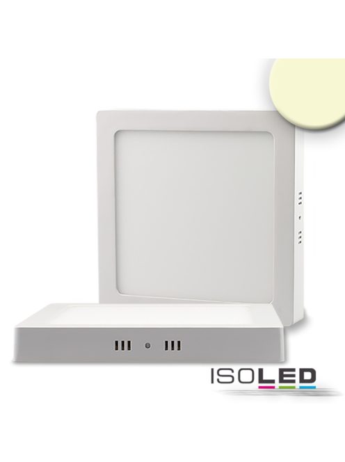 LED mennyezeti lámpa, fehér, 24 W, négyszögletes, 300x300 mm, meleg fehér, dimmelheto