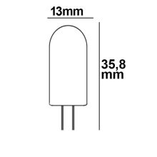 G4 LED fényforrás, 24 SMD, 1,5 W, öntött, semleges fehér