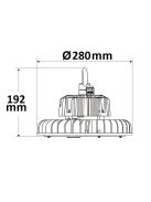 LED csarnoklámpa FL, 200 W, IP65 semleges fehér, 120°, 1-10 V dimmelheto