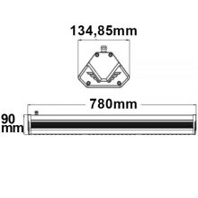 LED csarnoklámpa LN, 150 W, 30°, IP65, 1-10 V dimmelheto, semleges fehér
