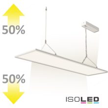 LED Office függesztett lámpa, Up+Down, 20+20 W, 30x120 cm, fehér, UGR<19, 3000K, dimmelheto