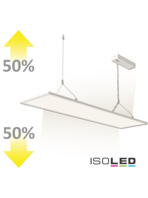 LED Office függesztett lámpa, Up+Down, 20+20 W, 30x120 cm, fehér, UGR<19, 3000K, dimmelheto