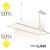   LED Office függesztett lámpa, Up+Down, 20+20 W, 30x120 cm, fehér, UGR<19, 3000K, dimmelheto