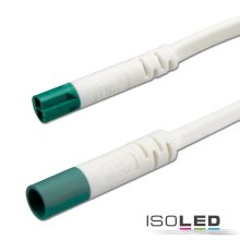 Mini-Plug hosszabbító male-female, 1m, 2x0,75, IP54, fehér-zöld, max. 48V/6A