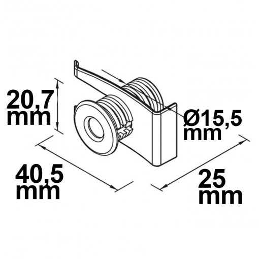 Mini-Plug kábelvezetés tehermentesítéssel a 113527/113546