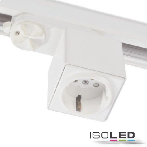 3 fázisú adapter védoérintkezos dugóval, fehér, 6 A-es biztosítékkal