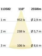Prismatic LED fényveto 20 W, hideg fehér, antracit, IP66