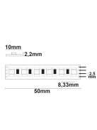 LED RGB Linear10-flexibilis szalag, 24V, 12W, IP20