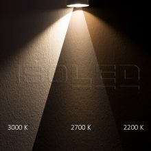 GU10 LED szpot fényforrás, SUNSET, 5,5 W, 60°, 2200-3000K, CRI90, dim-to-warm