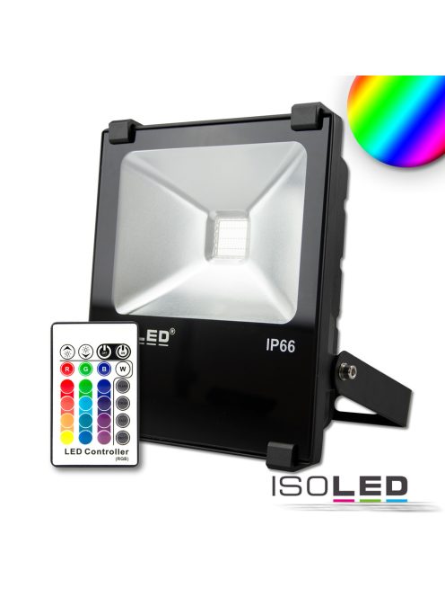 LED fényveto 30 W, RGB, IP66, rádiós távirányítóval