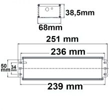 LED trafó 24 V/DC, 0-240 W, 1-10 V dimmelheto, IP67