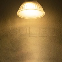 GU10 LED szpot fényforrás, 3 W, 270°, opál, meleg fehér, dimmelheto