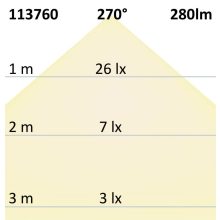 MR16 LED szpot fényforrás, 3,5 W, 270°, opál, meleg fehér