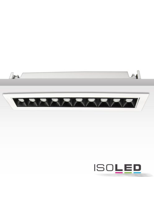 LED süllyesztett szpotlámpa vetítolencsés vonal, fehér/fekete, 20 W, semleges fehér, billentheto