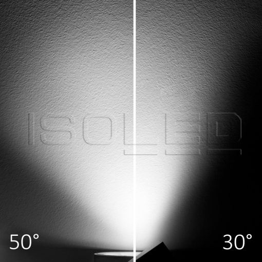 3-PH sínes reflektor fókuszálható, 30W, 30°-50°, fehér matt, 4000K, dimmelheto