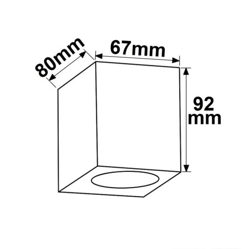 Kültéri fali lámpa, fel/le, IP54, 1xGU10, homok fekete