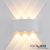   Kültéri LED fali lámpa, fel/le, IP54, 6*1 W CREE, homok fehér, meleg fehér