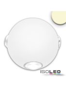Kültéri LED fali lámpa, fel/le, IP54, 4*1 W, homok fehér, meleg fehér