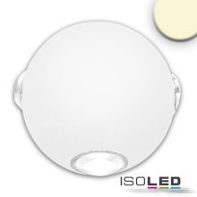 Kültéri LED fali lámpa, fel/le, IP54, 4*1 W, homok fehér, meleg fehér