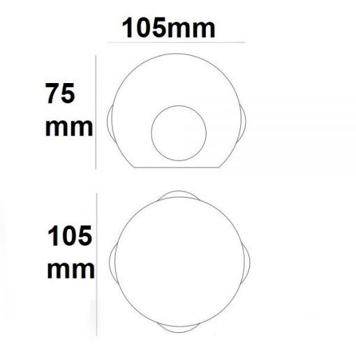 Kültéri LED fali lámpa,fel/le, IP54, 4*1 W, homok fekete, meleg fehér