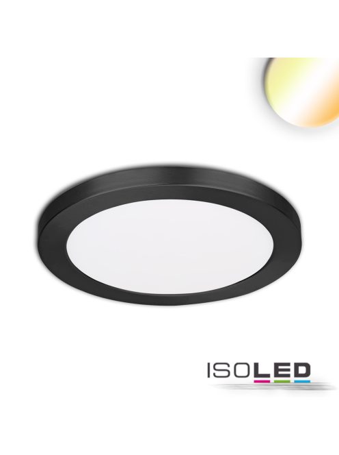 LED süllyesztett/felületre szerelt lámpa Slim Flex, 12W, ColorSwitch 3000K|3500k|4000K, fekete