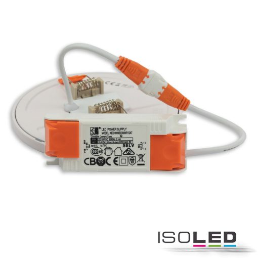 LED mélysugárzó Flex 8W, prizmás, 120°, lyukkivágás 50-100mm , meleg fehér, dimmelheto