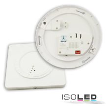 LED mennyezeti/fali lámpák HF érzékelovel, 24 W, négyszögletes, IP54, ColorSwitch 3000K|4000K, fehér