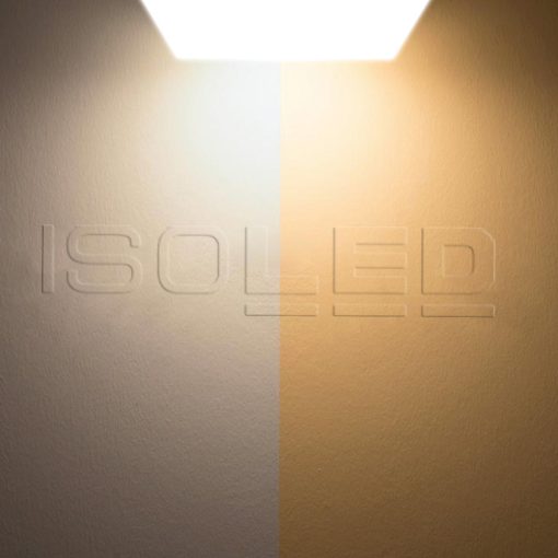 LED mennyezeti/fali lámpák HF érzékelovel, 24 W, négyszögletes, IP54, ColorSwitch 3000K|4000K, fehér