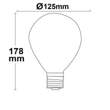 E27 Vintage Line LED deko fényforrás 125, 4 W ultrameleg fehér, borostyán üveg, dimmelheto
