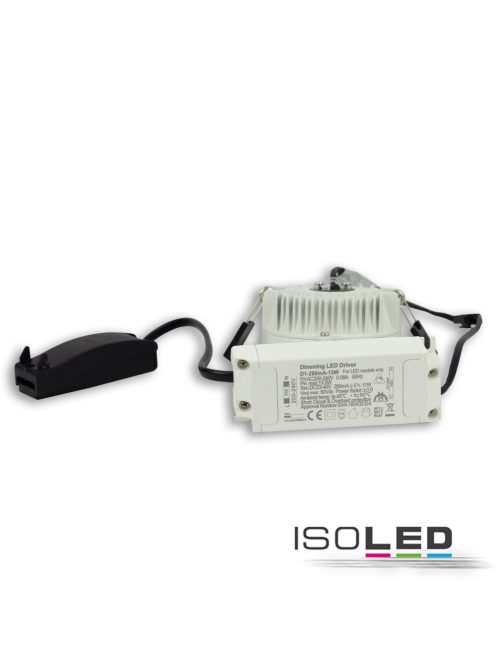 LED-es lefelé világító lámpa csökkentett káprázással, 18W, kerek, DN145, CRI90, színváltó 3000K|3500K|4000K, dimmelheto