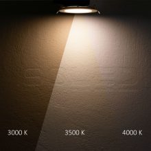 LED-es lefelé világító lámpa csökkentett káprázással, 25W, kerek, DN190, CRI90, színváltó 3000|3500|4000K, dimmelheto