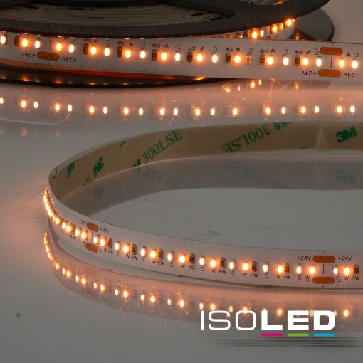 LED CRI90 SUNSET dimm.-melegítheto (feszültségnyelon keresztül)flex. szalag, 24V,20W,IP20,1800-2700K