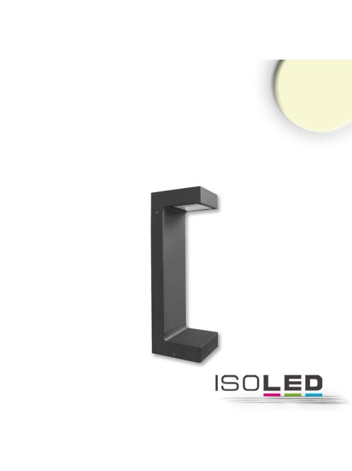 LED kerti lámpa, POLLER-1, 30 cm, 7 W, homok fekete, meleg fehér