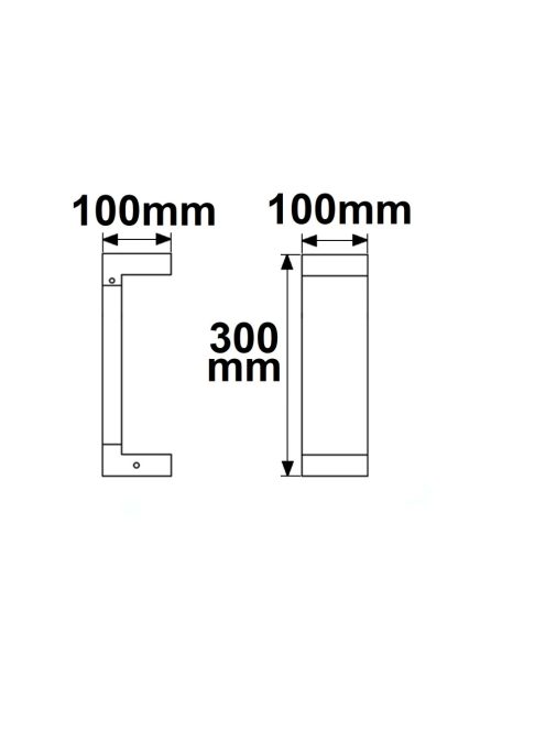 LED kerti lámpa, POLLER-1, 30 cm, 7 W, homok fekete, meleg fehér
