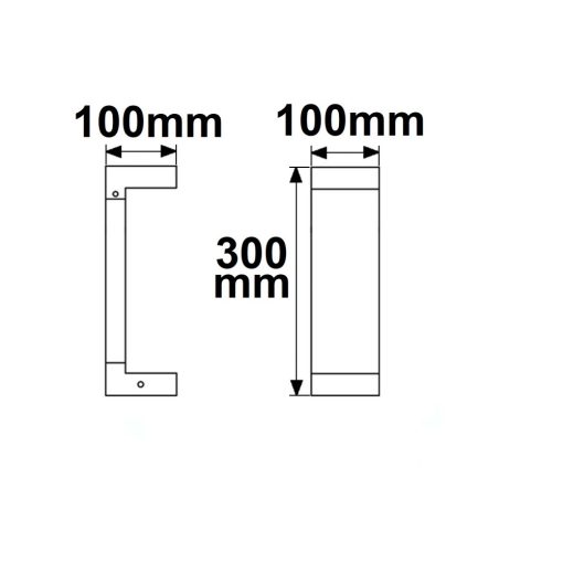 LED kerti lámpa, POLLER-1, 30 cm, 7 W, homok fekete, meleg fehér