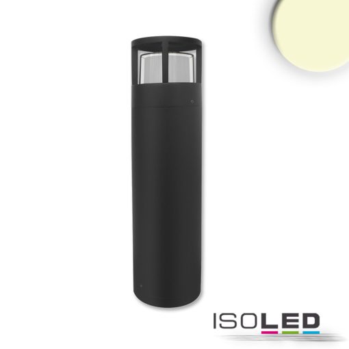 LED kerti lámpa, POLLER-5, 50 cm, 6 W, homok fekete, meleg fehér