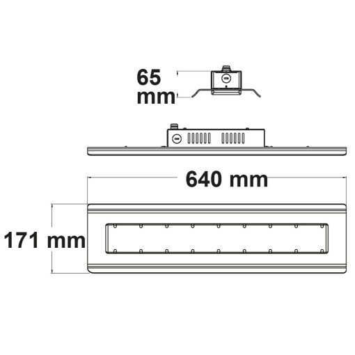 LED csarnoklámpa lineáris SK, 100 W, IP65, fehér, semleges fehér, 90°, 1-10 V dimmelheto