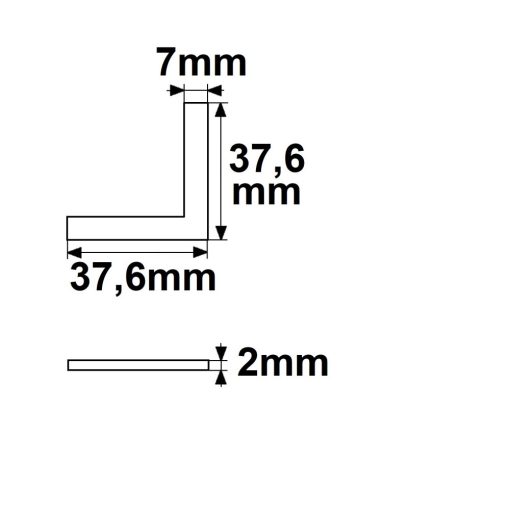 Sarokösszeköto CORNER12 profilhoz, CEILING21, 90°, 4 darabos készlet